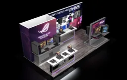 10x20 Inline booth design by Reaction Space